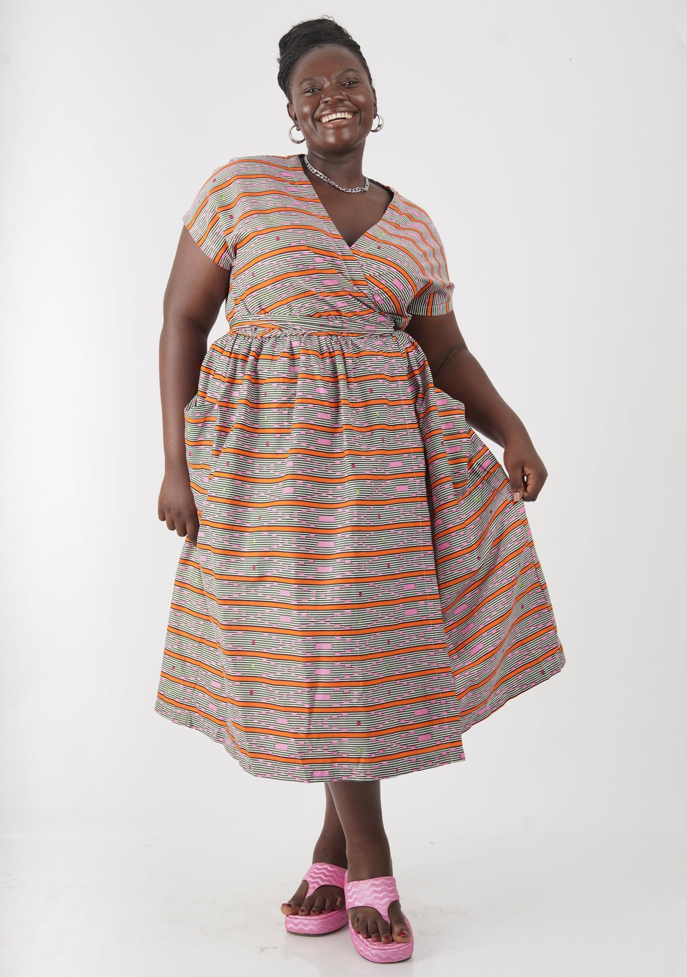 YEVU Women - Dress Midi Wrap Dress - Internet