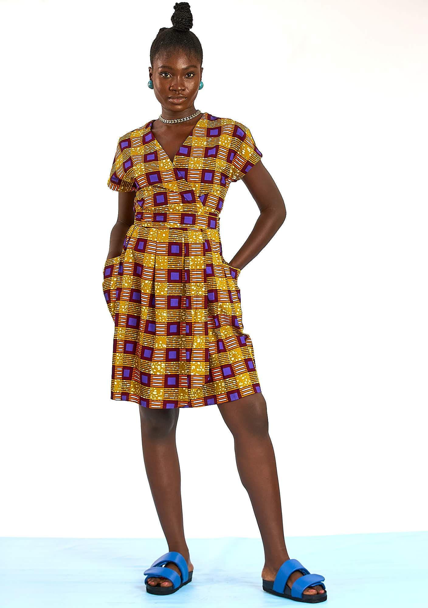 Retro deals wrap dress