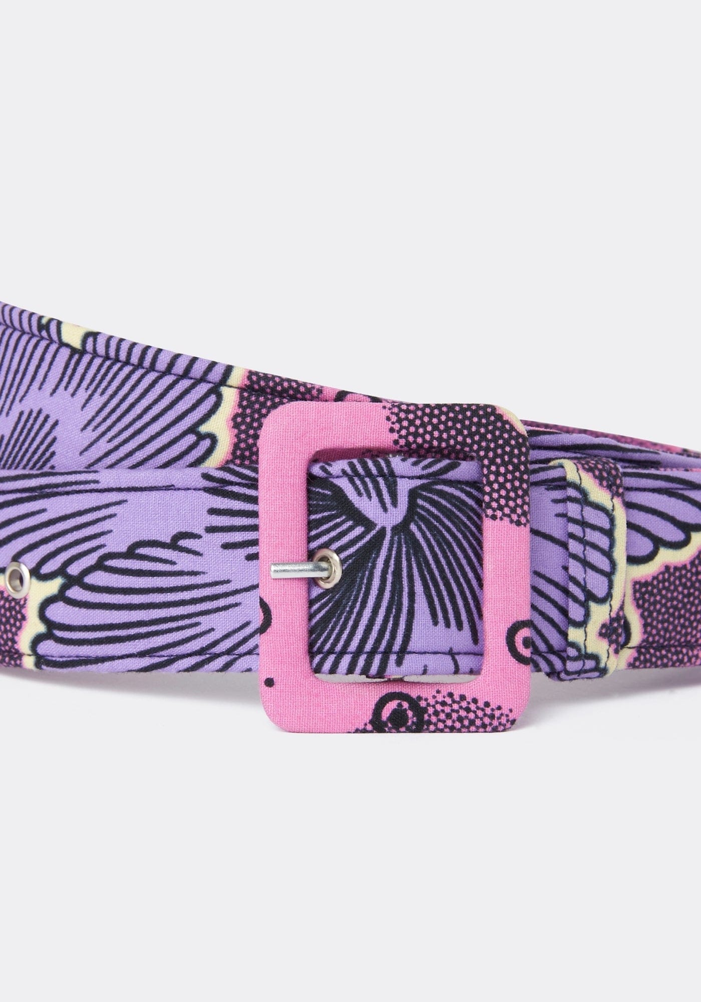 YEVU Accessories - Belts Standard Belt - Purple Flowers