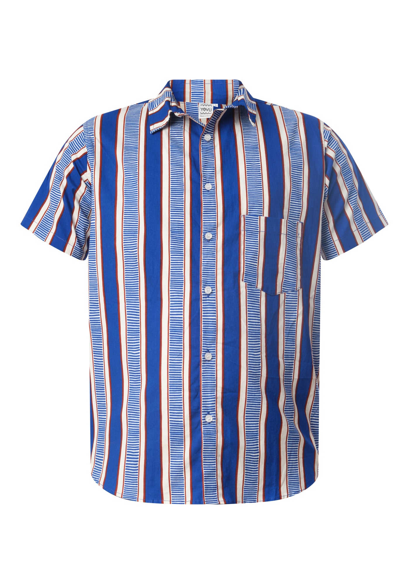 Short Sleeve Shirt - Blue Lines