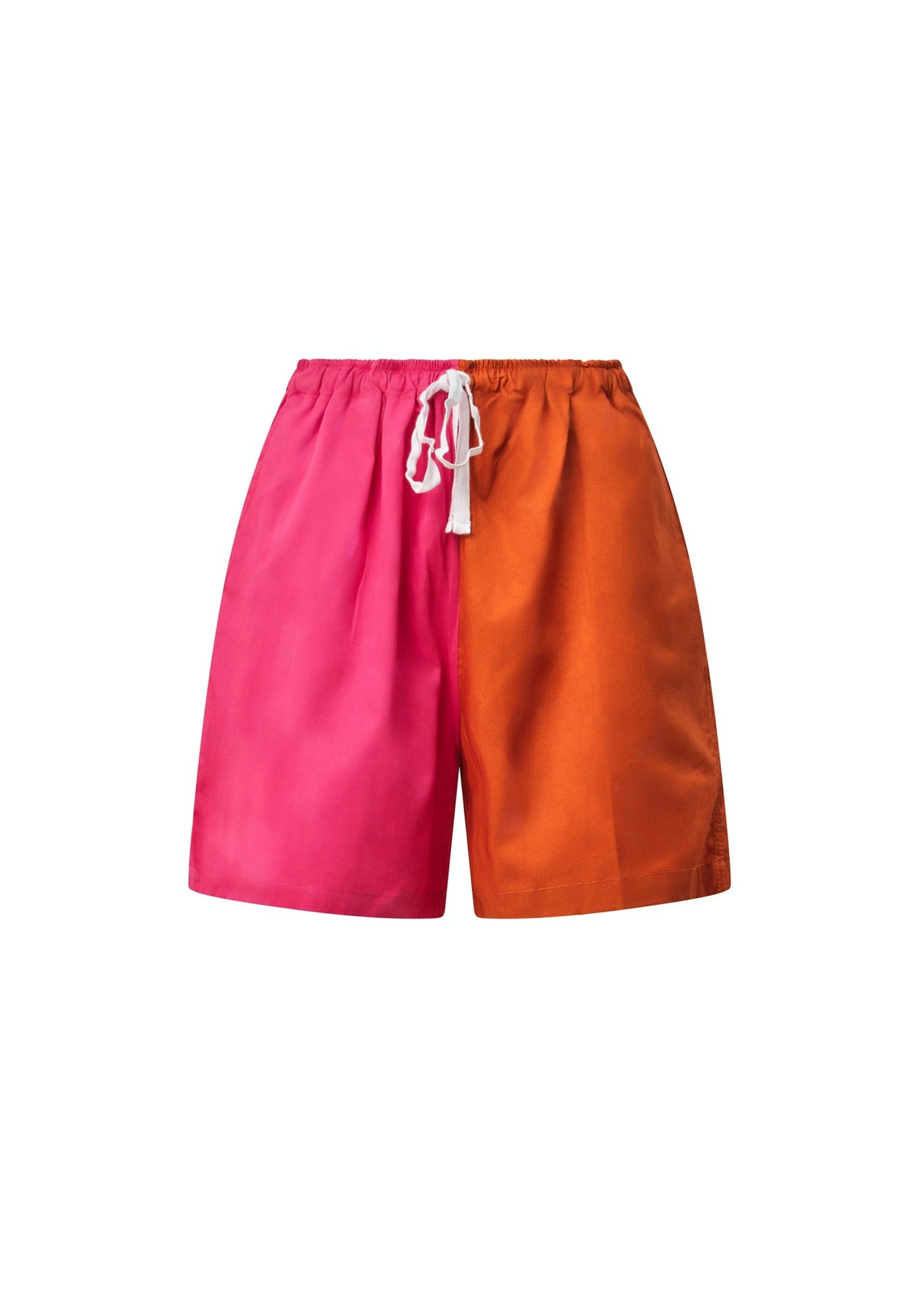 YEVU Women - Trousers Comfy Short - Orange & Pink Batik