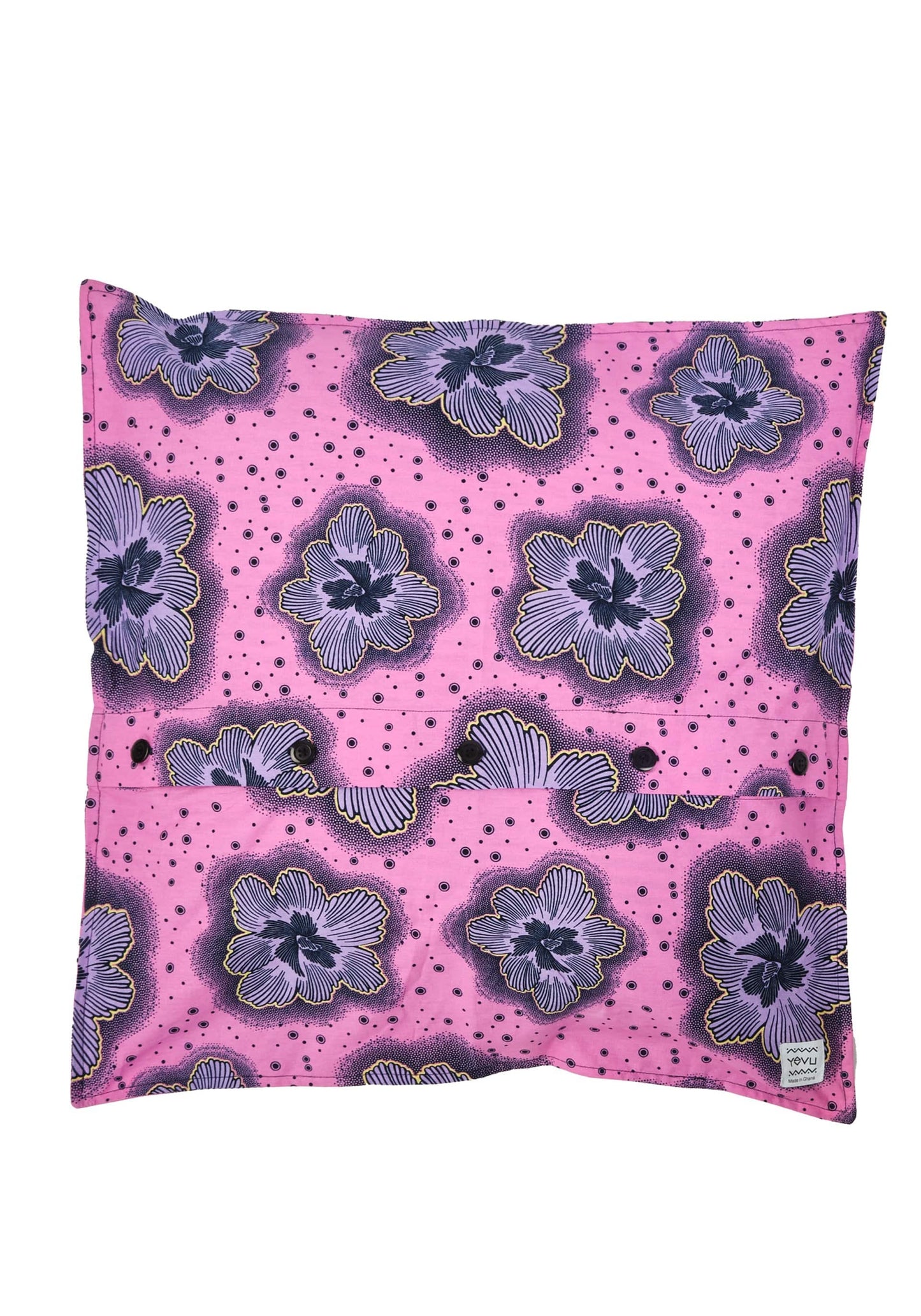 YEVU Homewares Cushion Cover - Purple Flowers