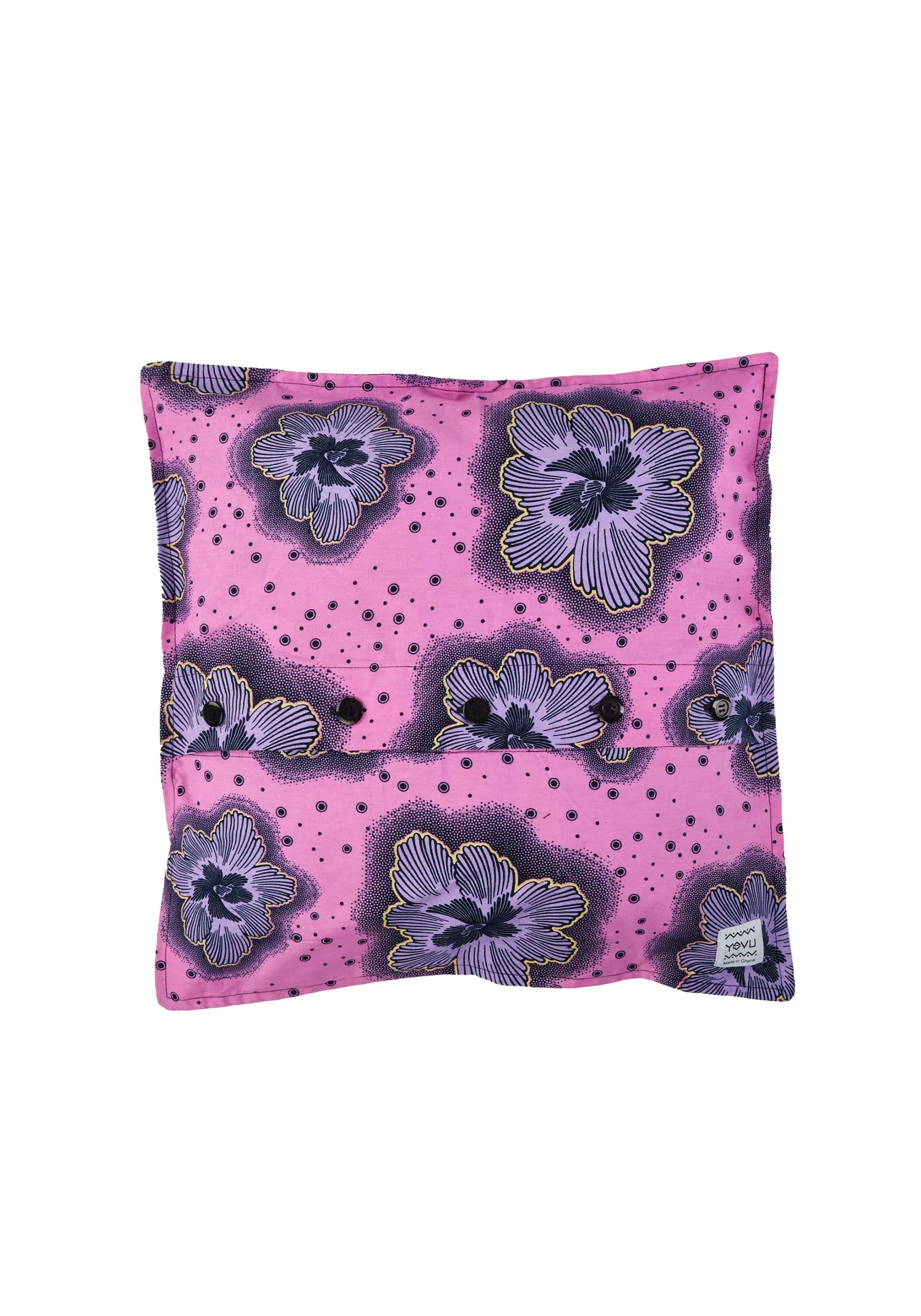 YEVU Homewares Cushion Cover - Purple Flowers