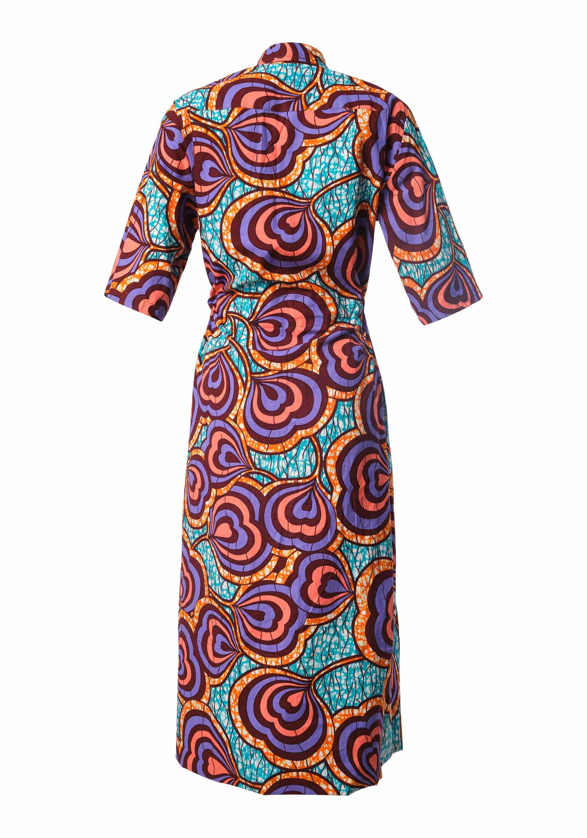 YEVU Women - Dress Drawstring Midi Dress - Love Print