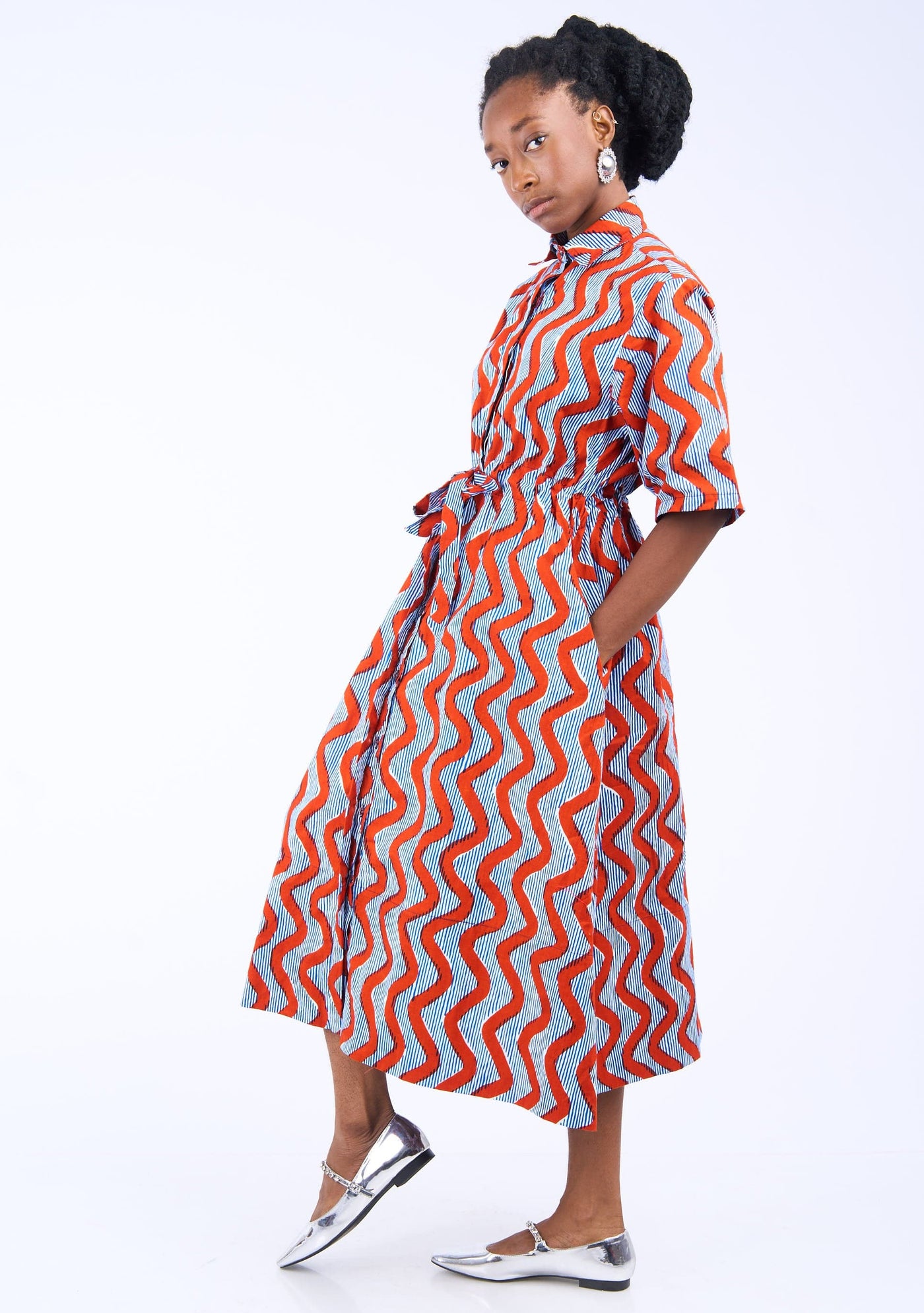 YEVU Women - Dress Drawstring Midi Dress - Mind Your Business