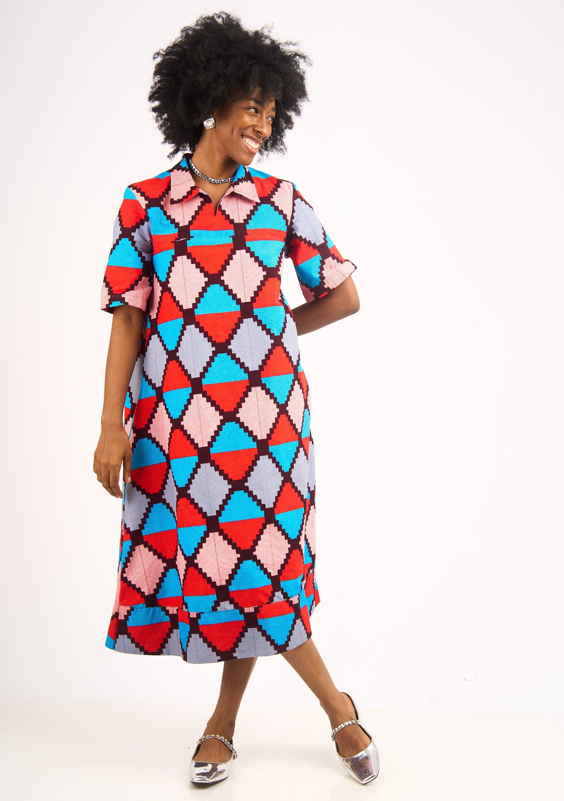 YEVU Women - Dress Easy Midi - Funnel