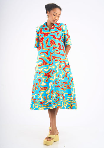 YEVU | Bright Women's Ghanaian Print Clothing