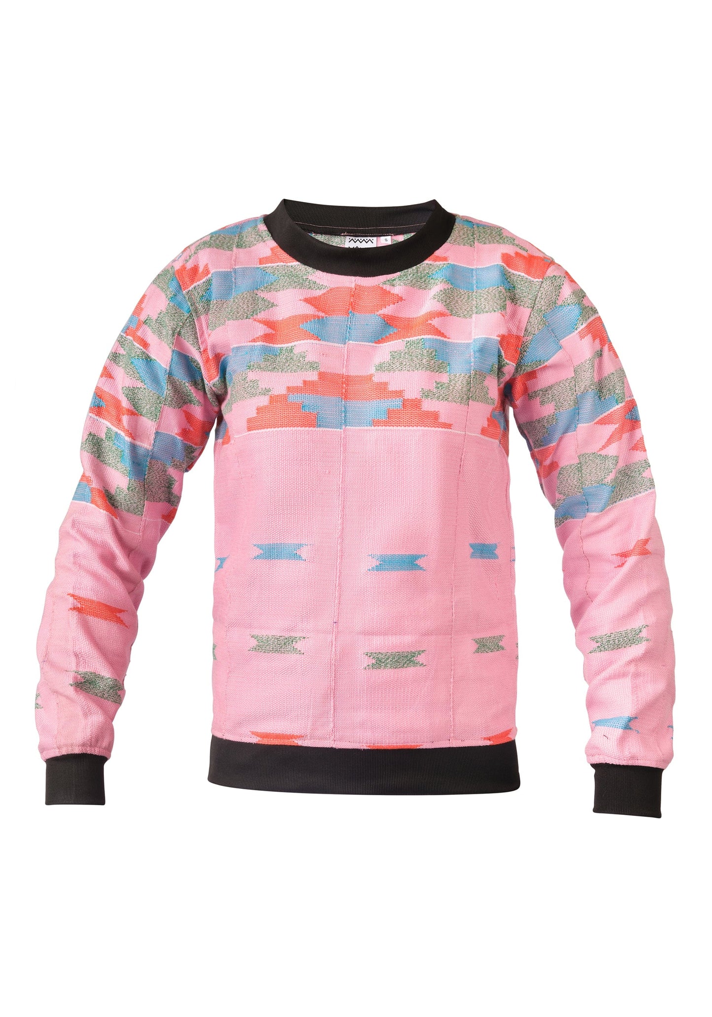 YEVU Women - Jacket Jumper - Rose Pink Kente