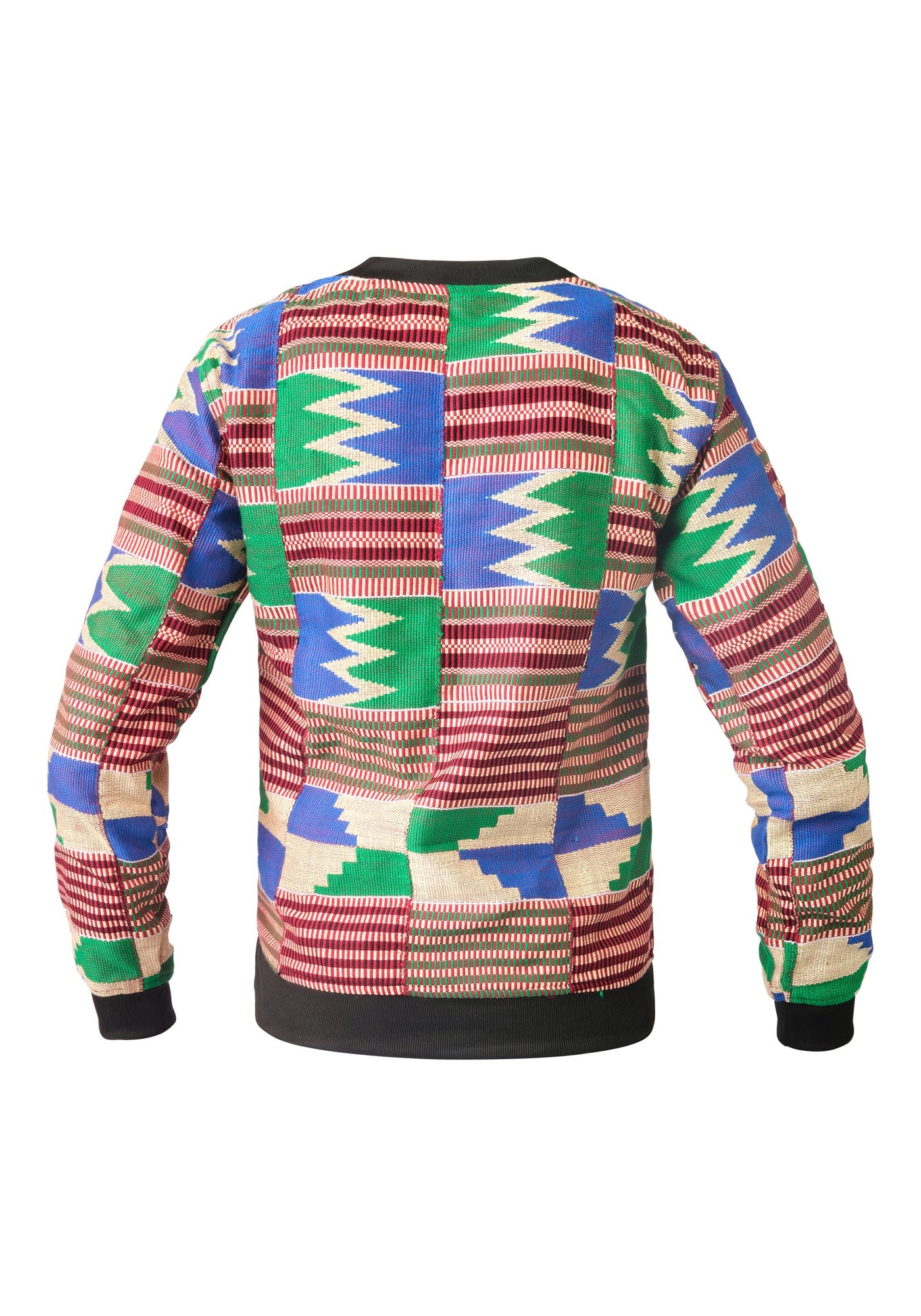 YEVU Women - Jacket Jumper - Royal Blue Kente