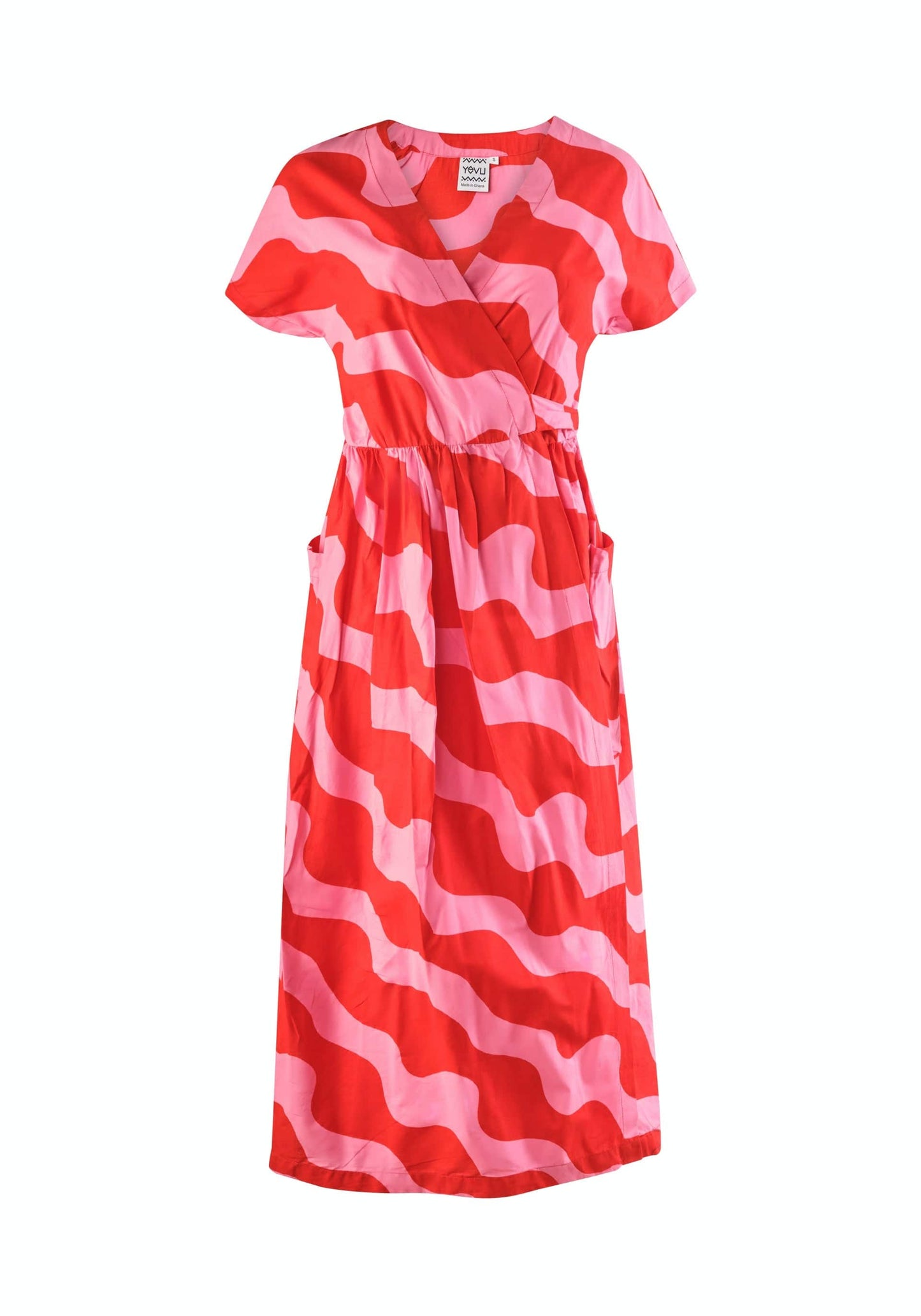 YEVU Women - Dress Midi Wrap Dress - Spilt Milk