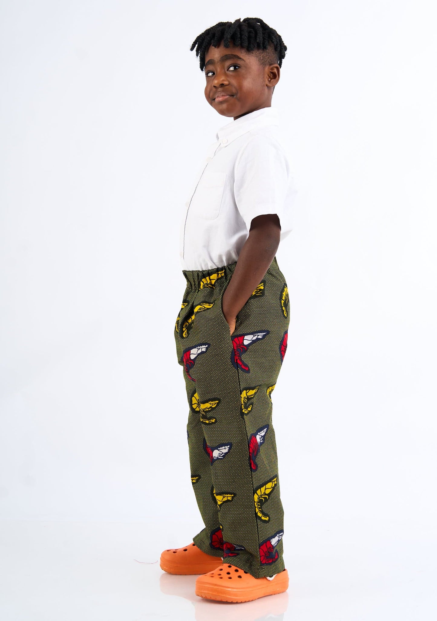 YEVU Kids Mini Pant - Yellow Prawns