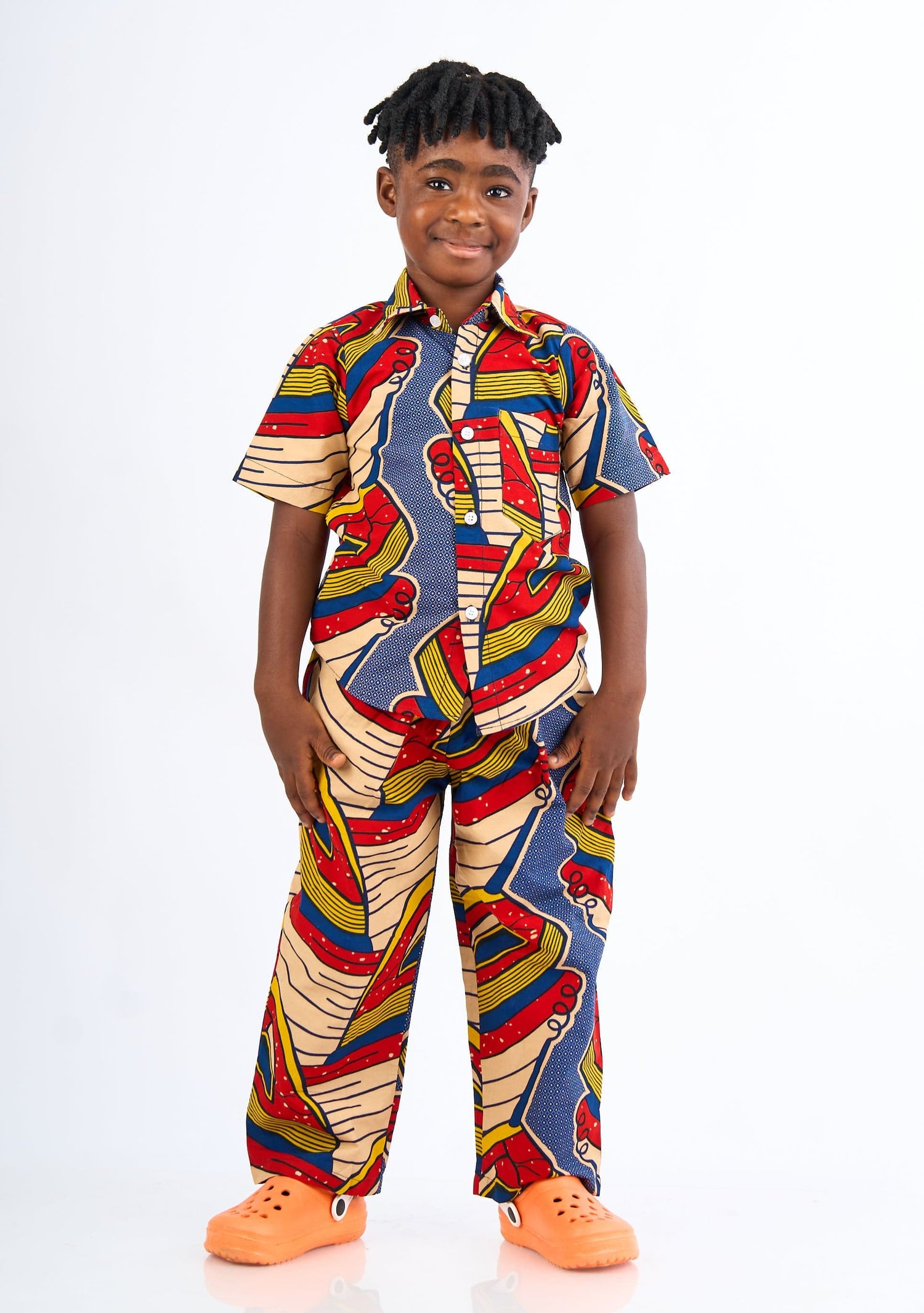 Ghana Made African Print Kids Clothing
