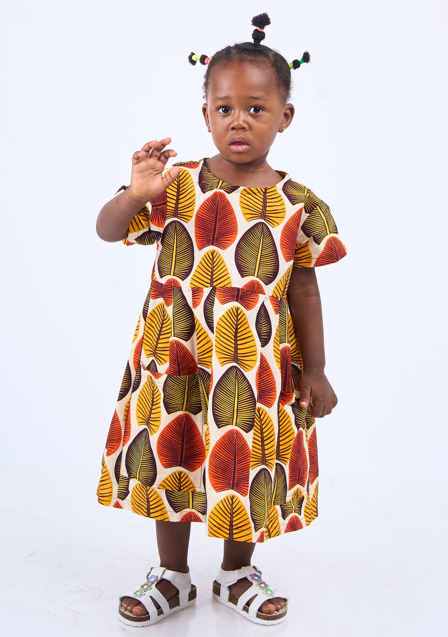Ghana Made African Print Kids Dresses