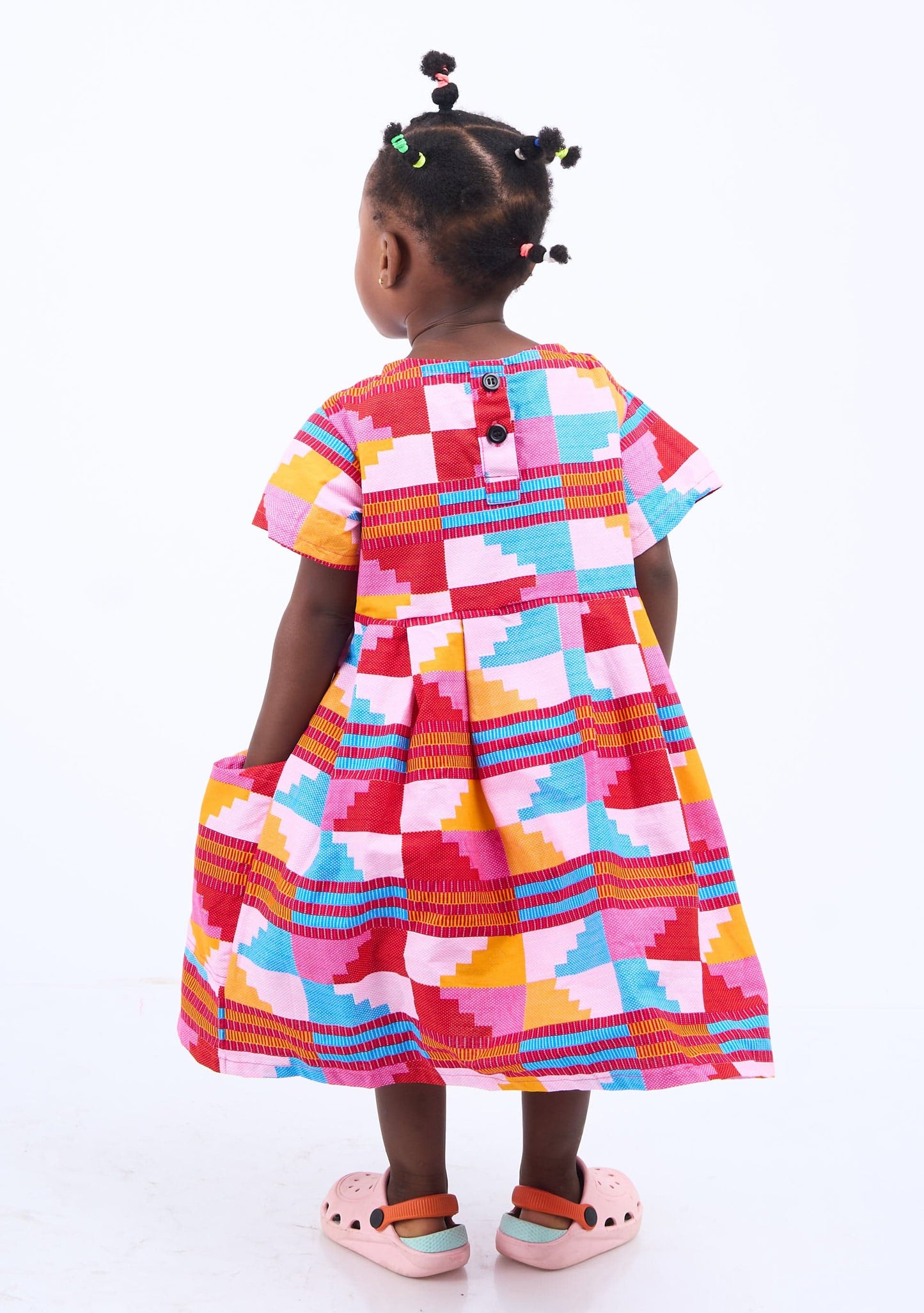 YEVU Kids Mini Smock Dress - Sherbet