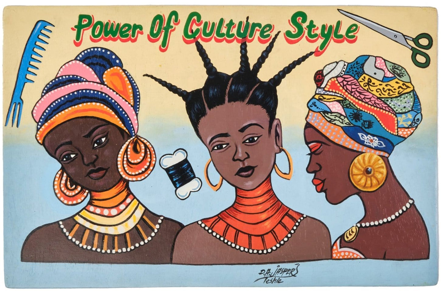 YEVU Homewares Original Artwork - Power Of Culture Style