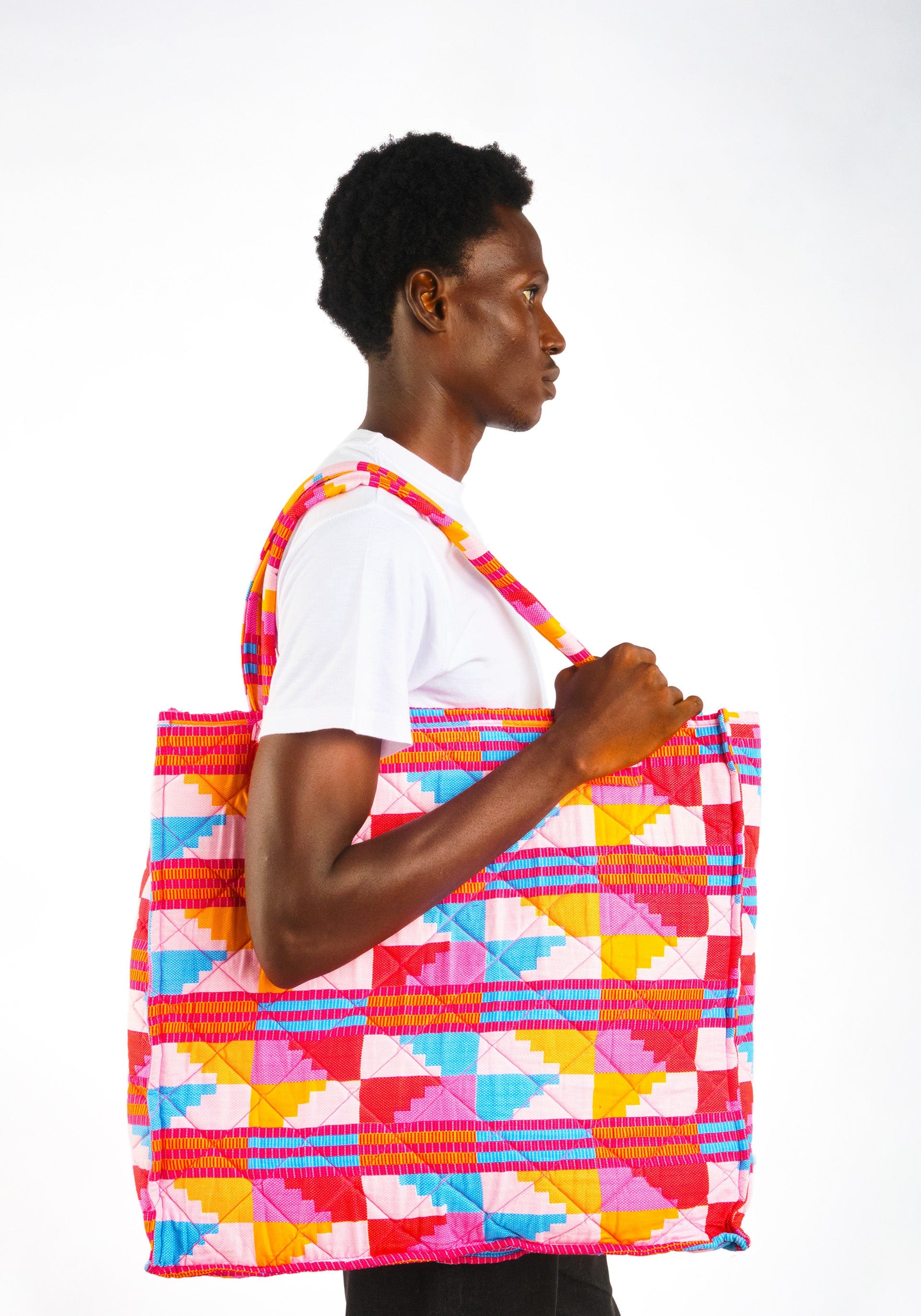 YEVU Accessories - Bag Quilted Carry All - Sherbet