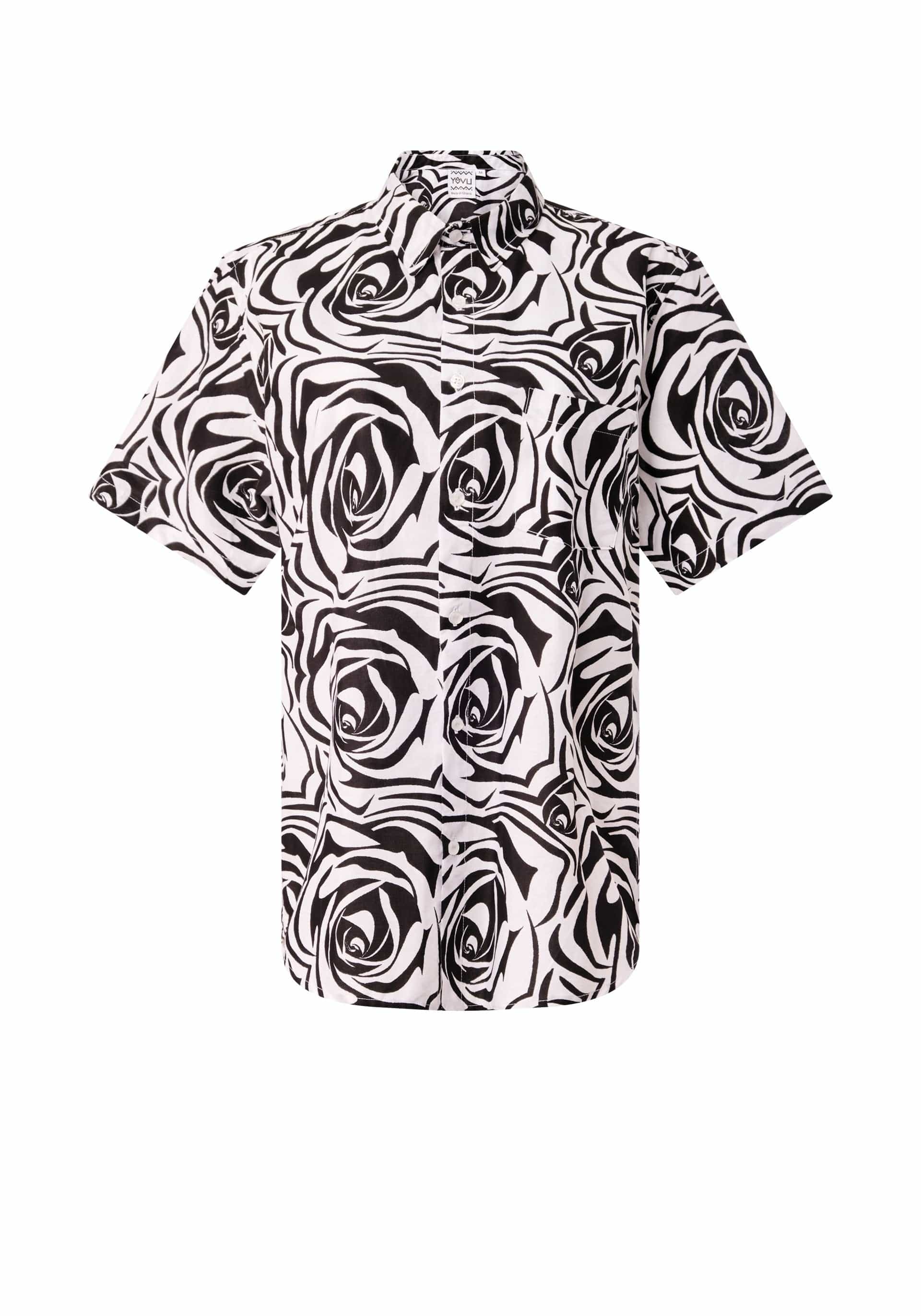 YEVU Men - Shirt Short Sleeve Shirt - Rosebud