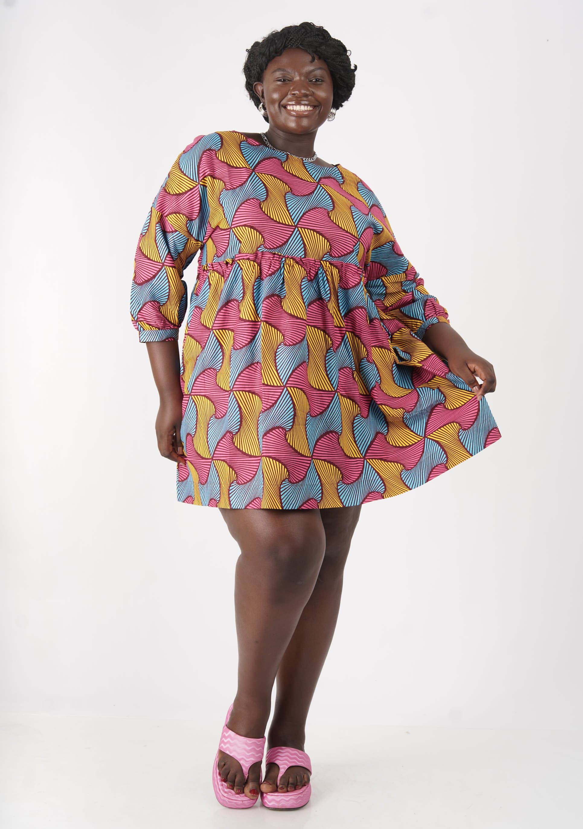 YEVU Women - Dress Smock Dress - Lollipops