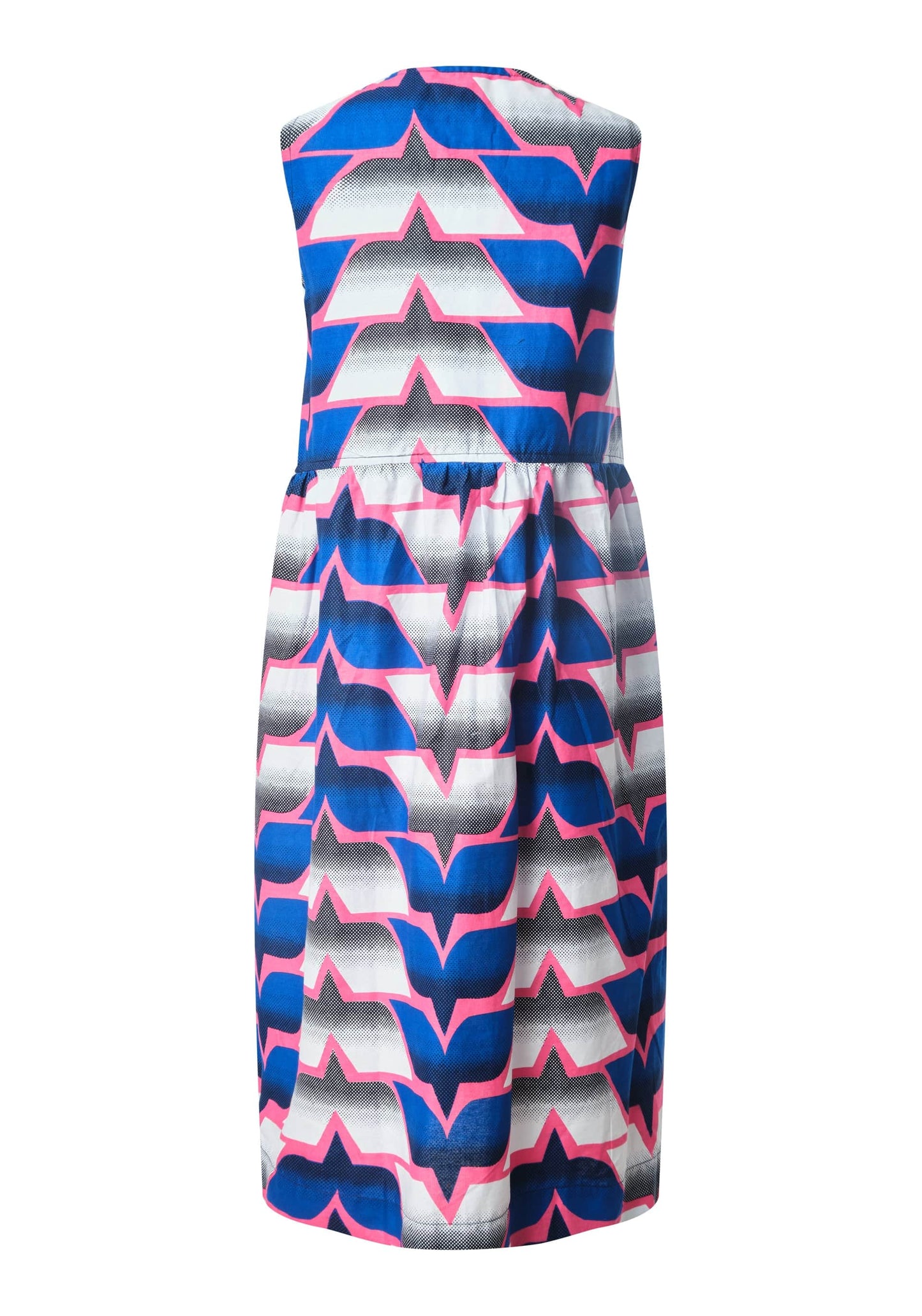 YEVU Women - Dress Tie Top Midi Dress - Blue Wings