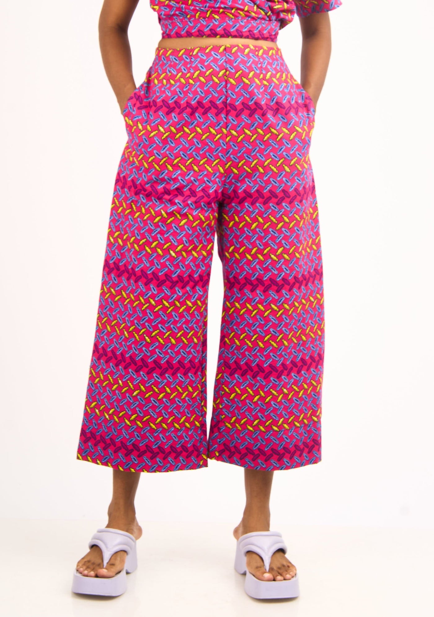 YEVU Women - Trousers Wide Leg Pants - Pollen