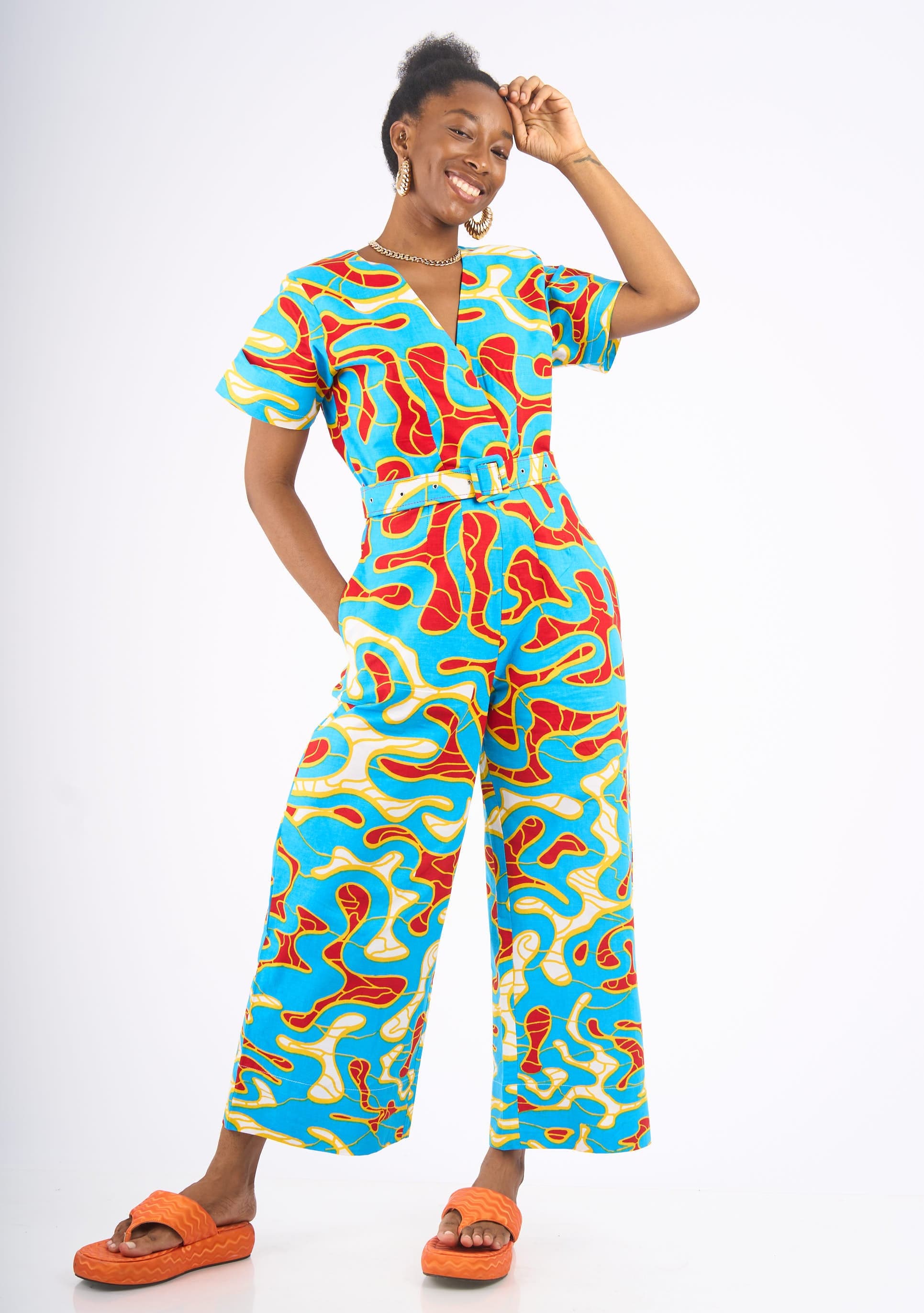 Wrap Body Jumpsuit - Maps New Wave – YEVU