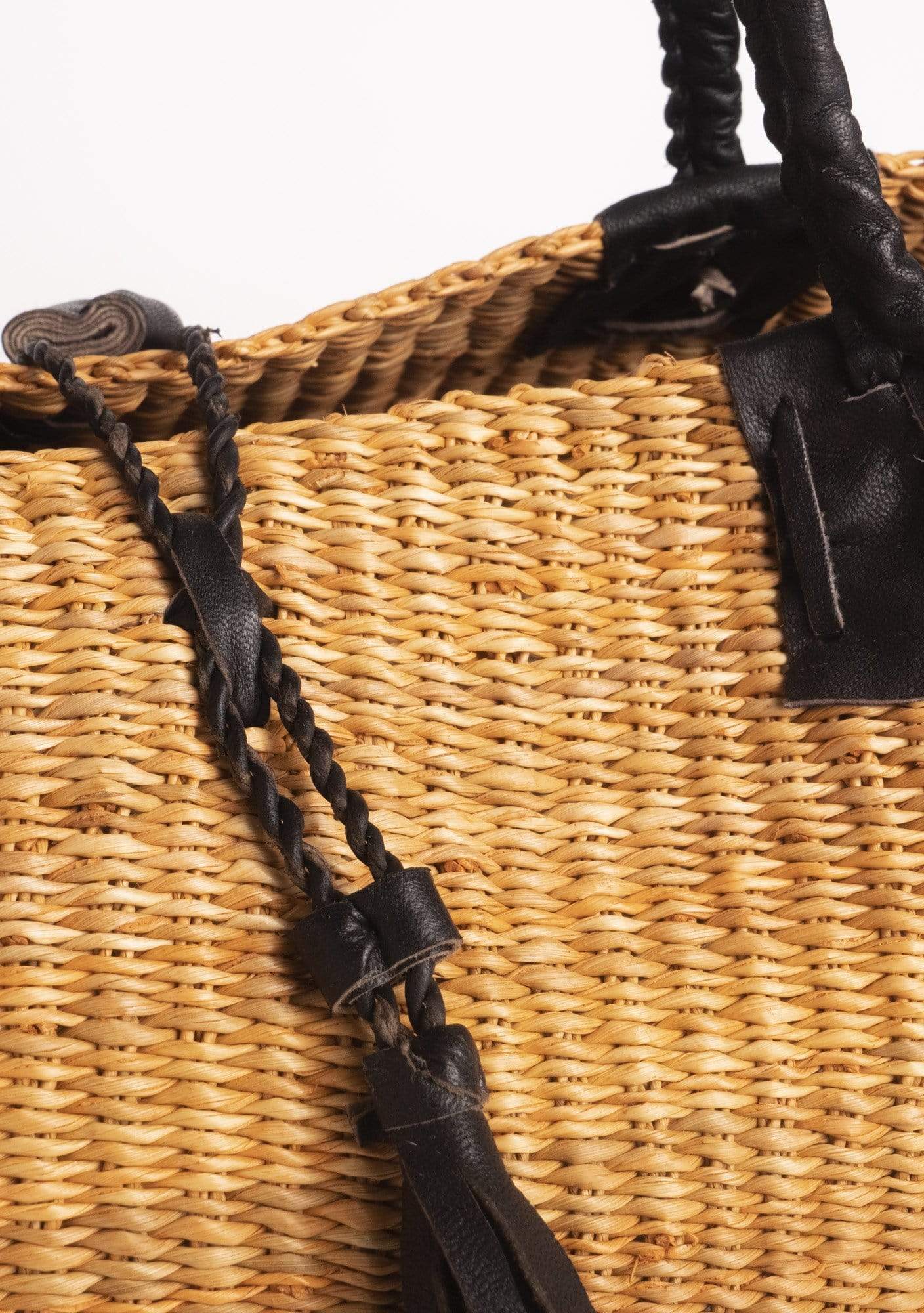 YEVU Accessories - Bag Orange Straw Bolga Handbag - Orange Straw