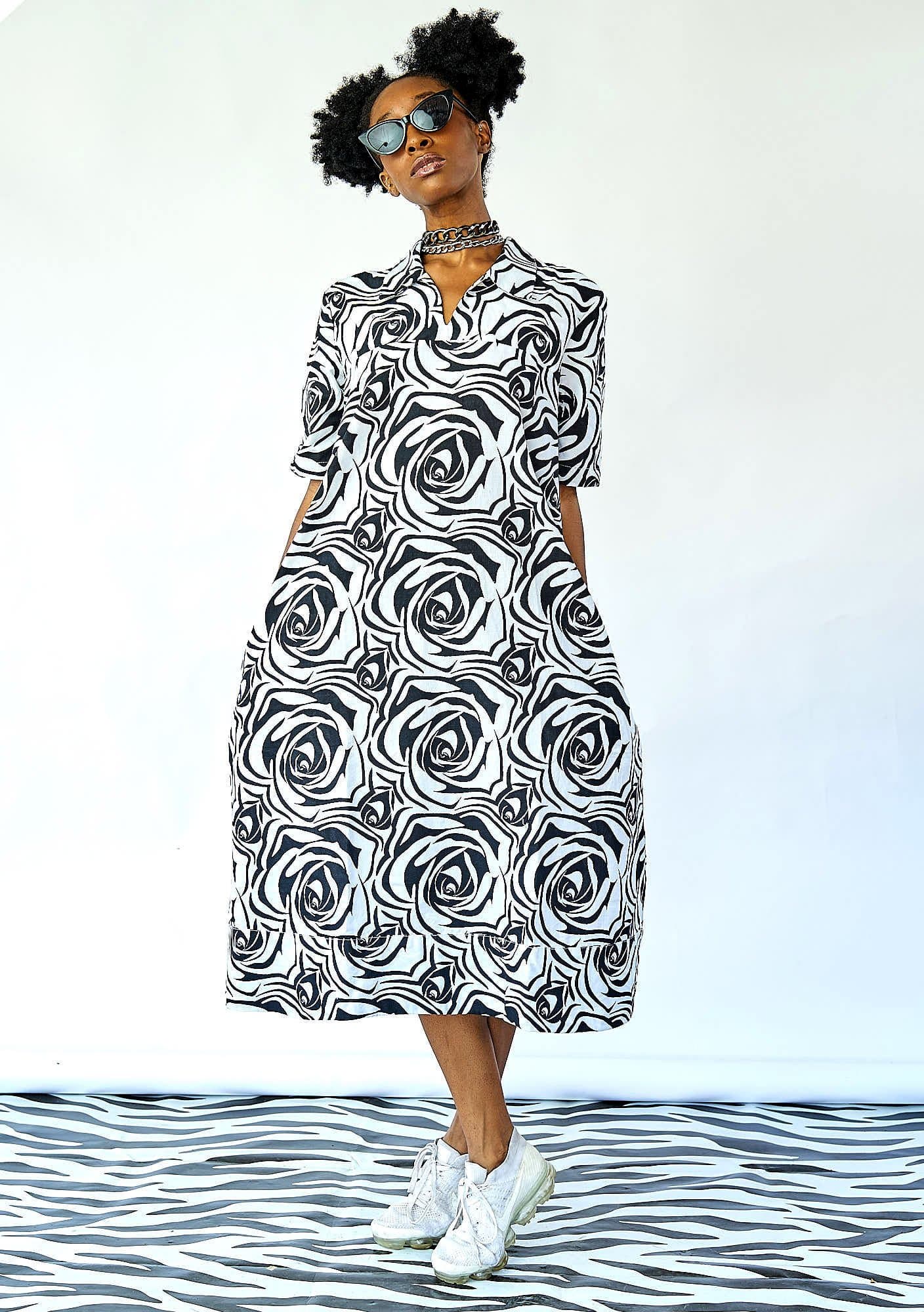 YEVU Women - Dress Easy Midi - Rosebud