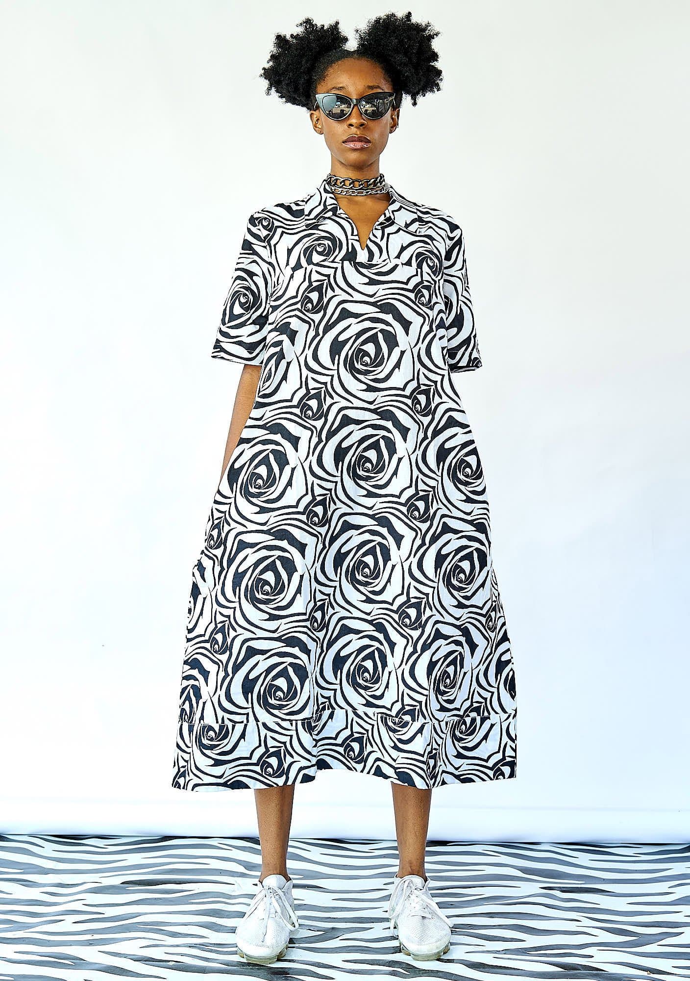 YEVU Women - Dress Easy Midi - Rosebud