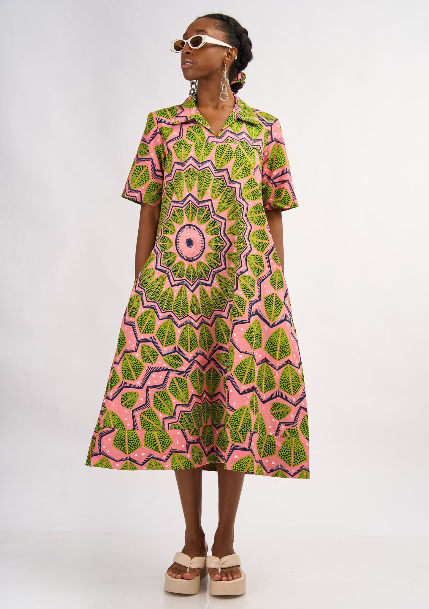 YEVU Women - Dress Easy Midi - Watermelon