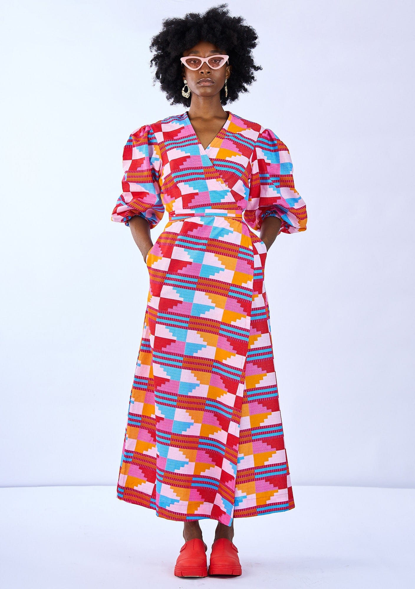 YEVU Women - Dress New Wrap Dress - Sherbet