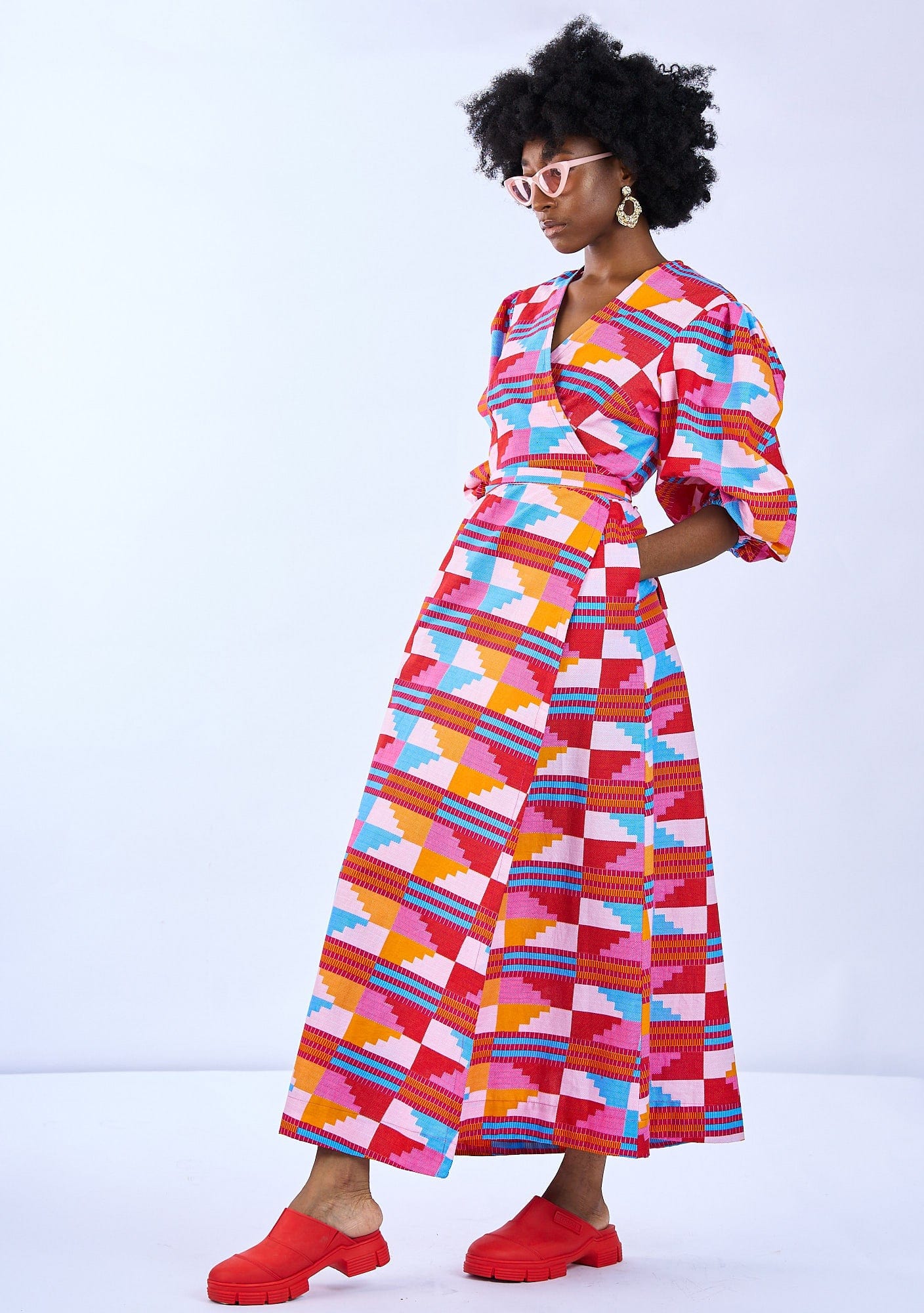 YEVU Women - Dress New Wrap Dress - Sherbet