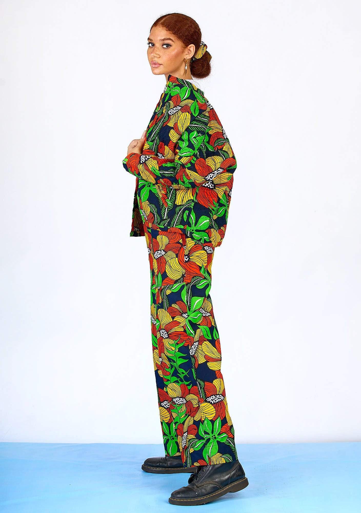 YEVU Women - Jacket Quilted Jacket - Flower Max