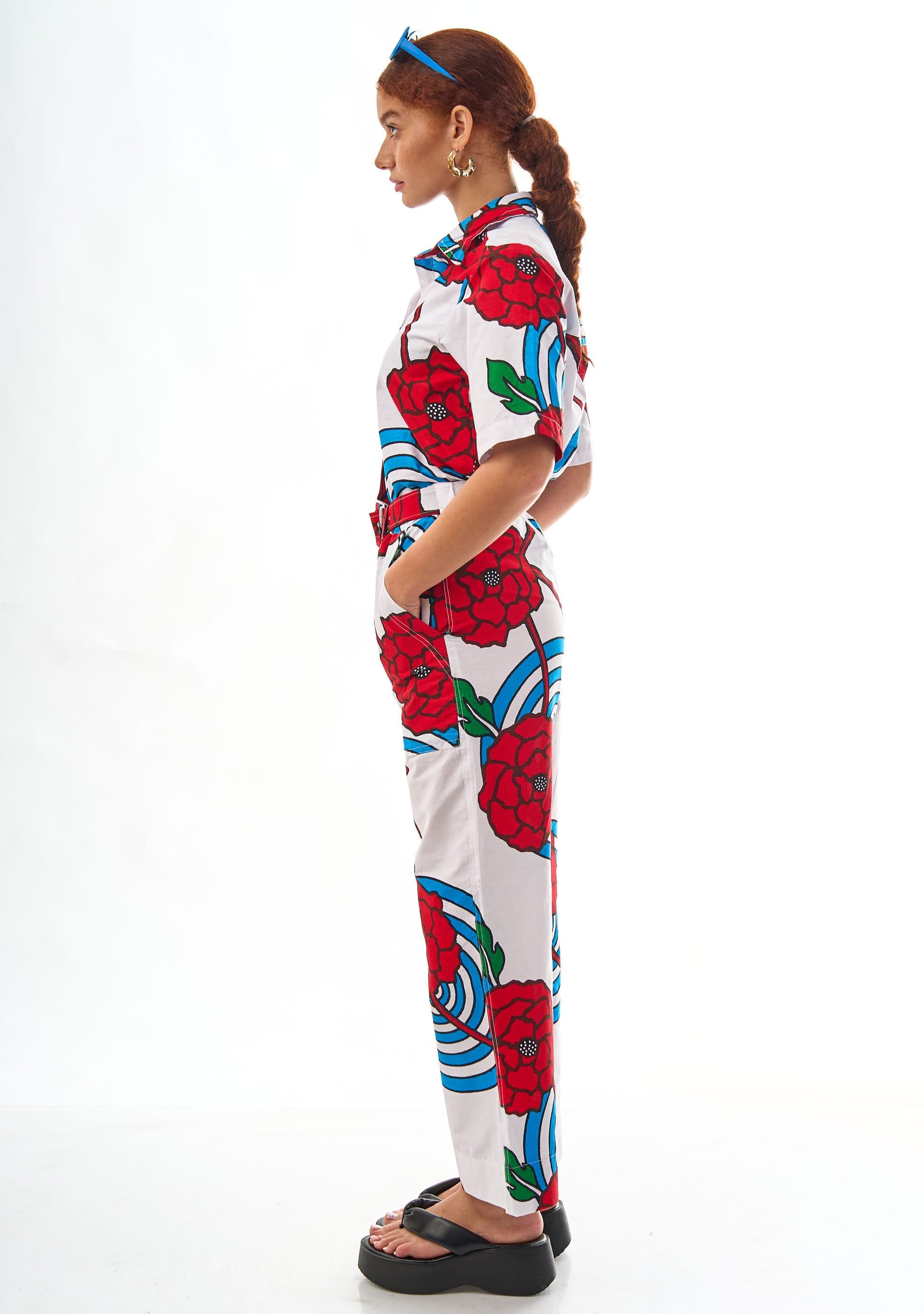 YEVU  Women's Bright & Colourful Print Pants