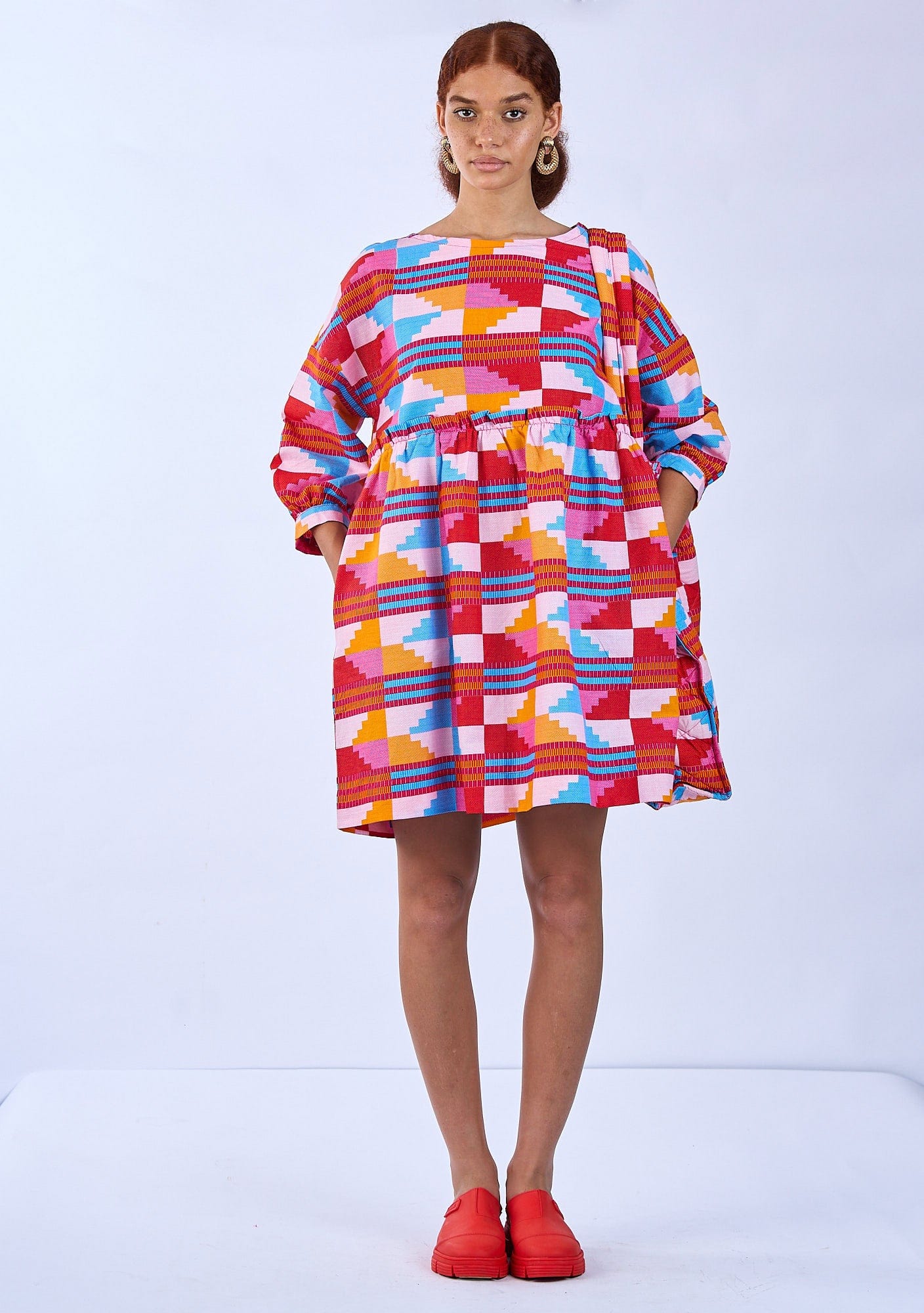 YEVU Women - Dress Smock Dress - Sherbet