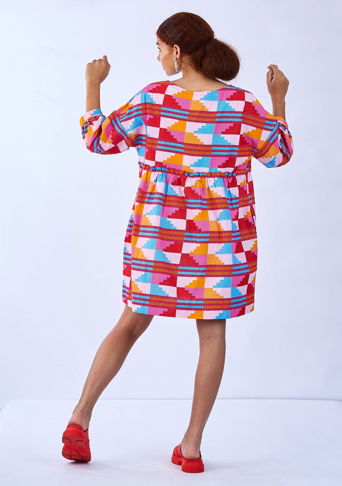 YEVU Women - Dress Smock Dress - Sherbet