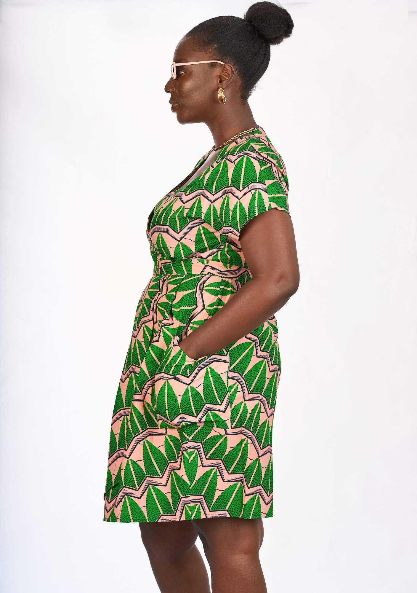 YEVU VIP Women - Dress Half Length Wrap Dress - Watermelon