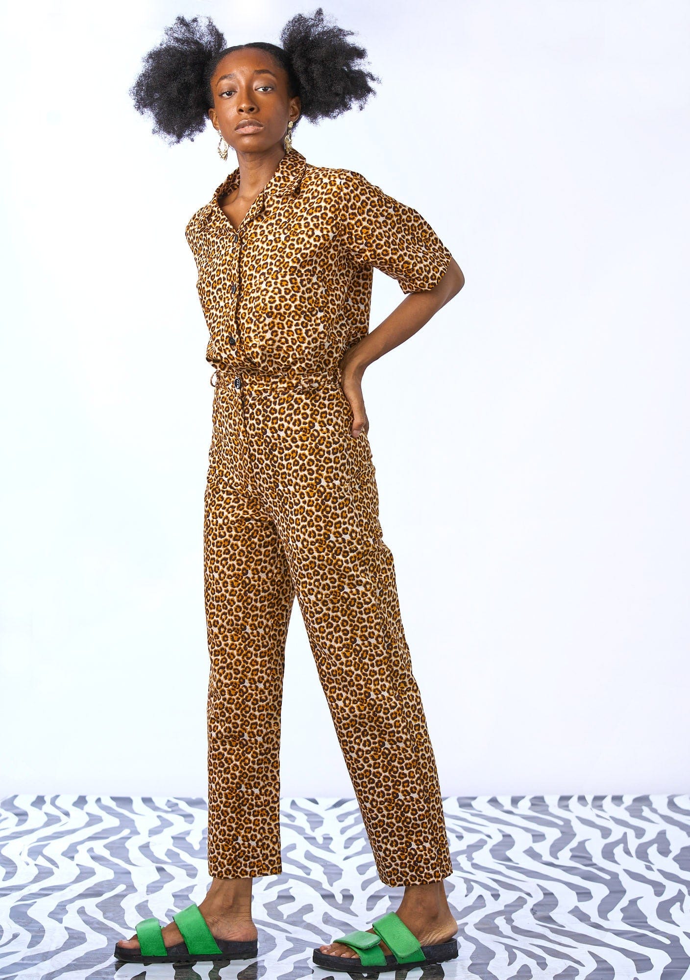 YEVU VIP Women - Trousers Harry High Pants - Leopard