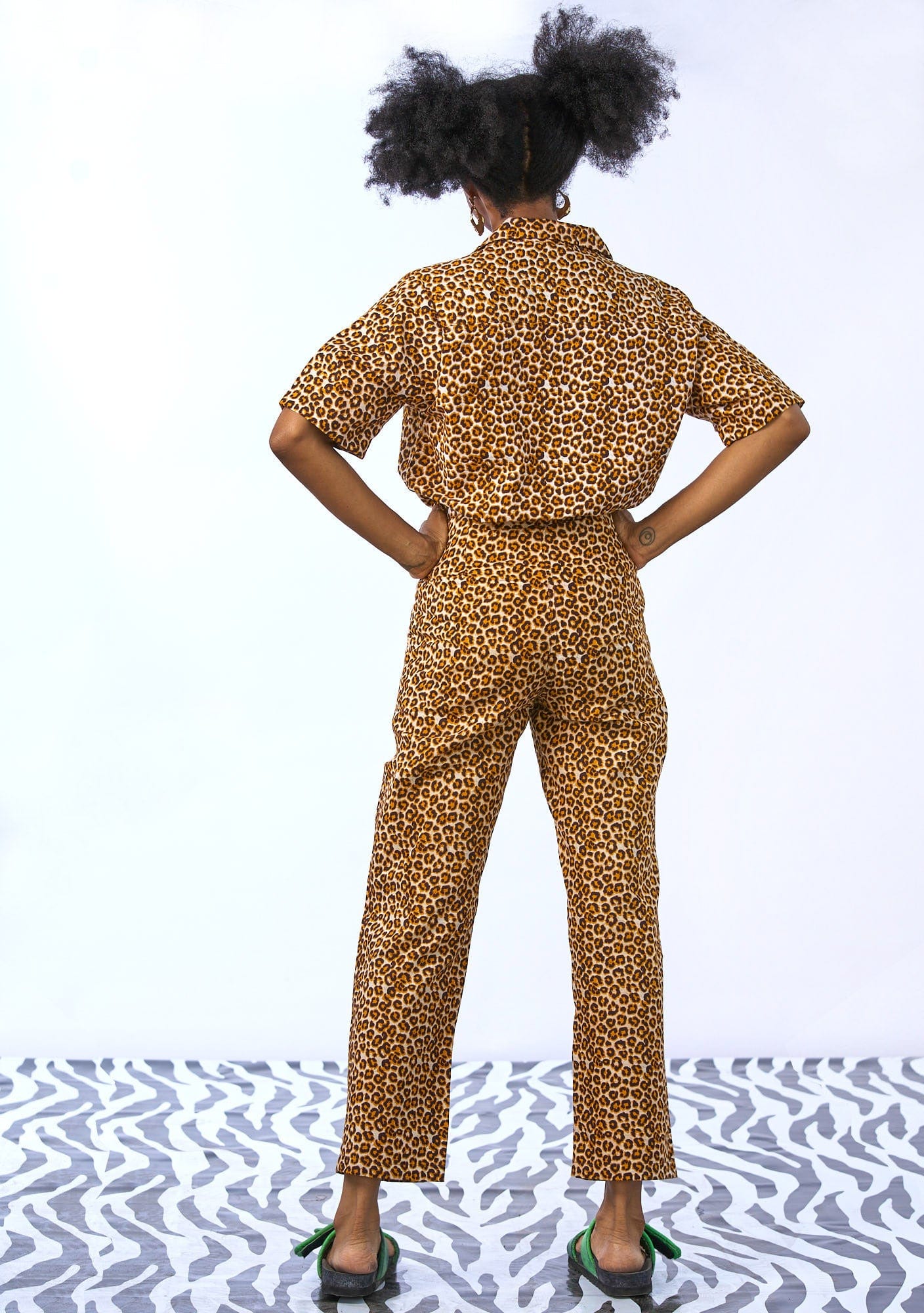 YEVU VIP Women - Trousers Harry High Pants - Leopard