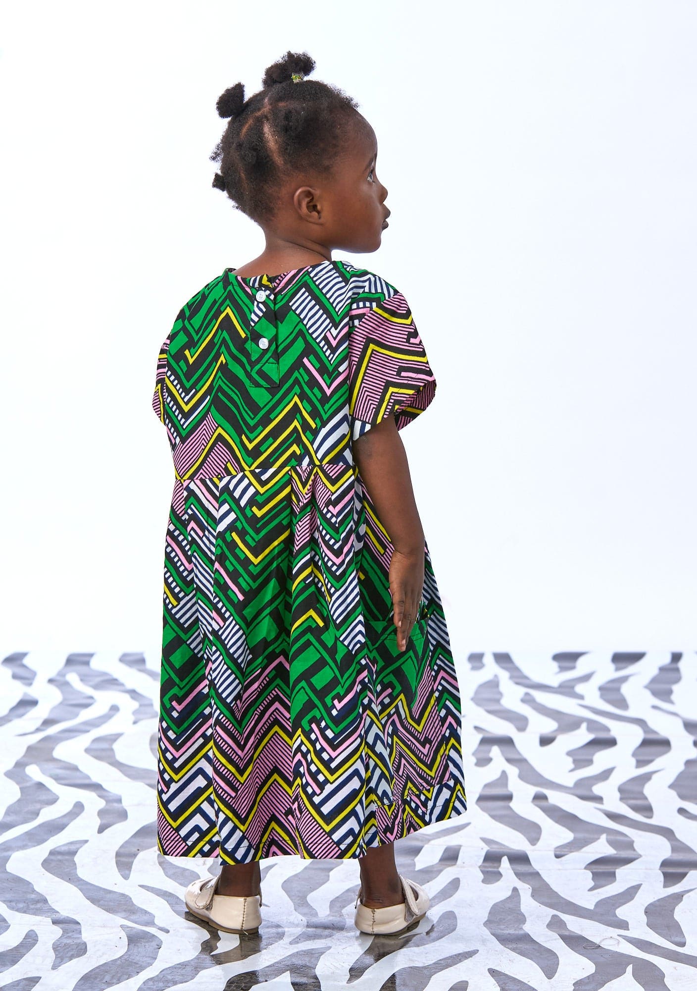 YEVU VIP Kids Mini Smock Dress - Maze