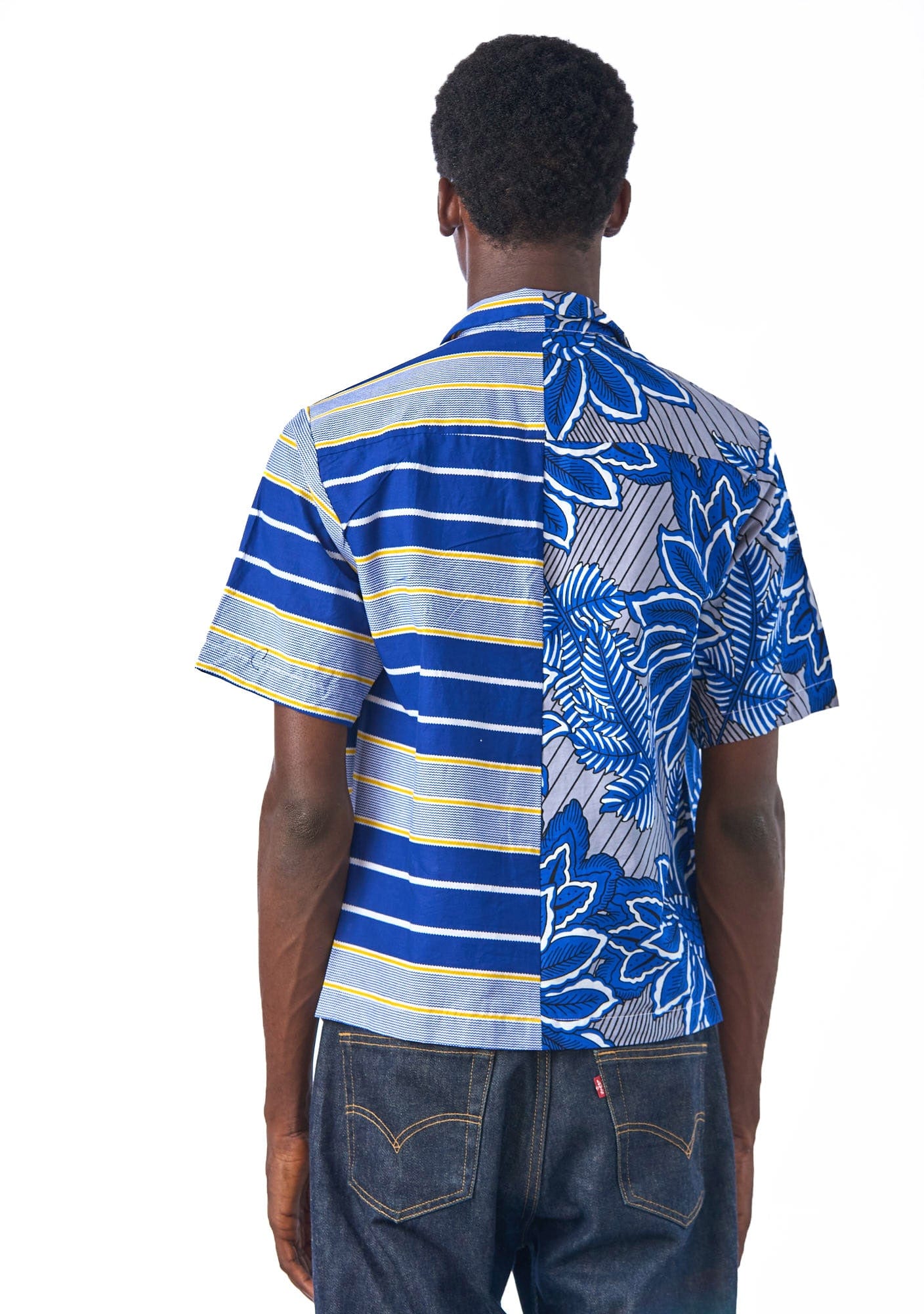 YEVU VIP Men - Shirt Mixed Print Shirt - Horizon / Holiday